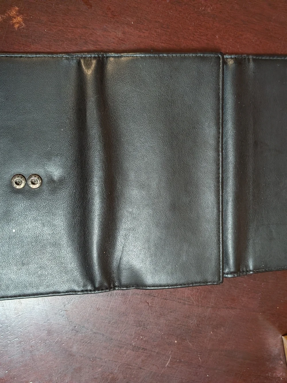 Kenneth Cole Black Leather Long Wallet